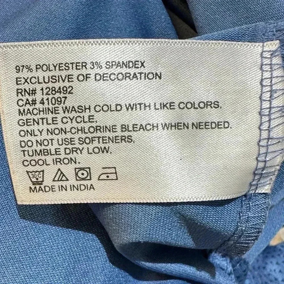 Greg Norman Golf Polo Men Size Large Blue - Picture 5 of 5